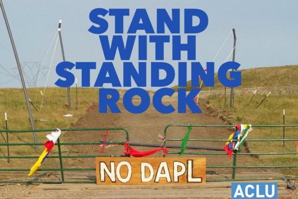 Stand With Standing Rock banner