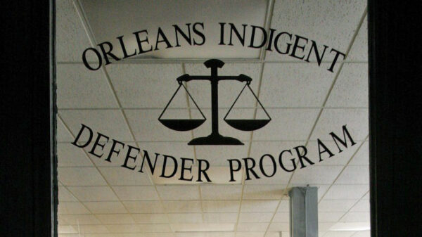 Door of Orleans Parish Public Defenders Office