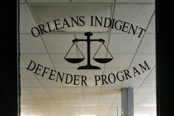 Door of Orleans Parish Public Defenders Office