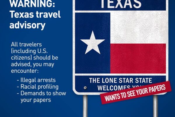texas travel advisory graphic