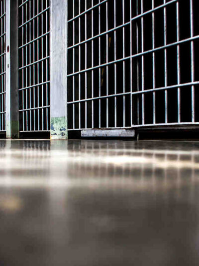 a row of prison cells