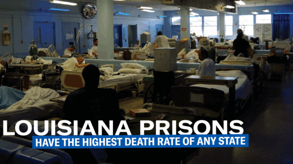 Hospital beds at Angola