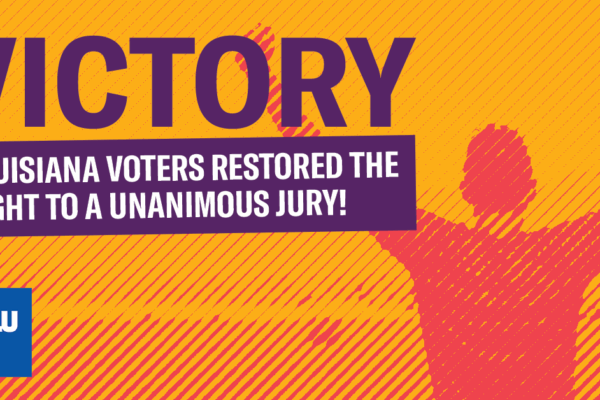 Victory: Louisiana voters restored the right to a unanimous jury