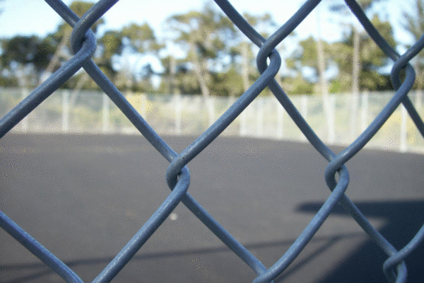 High school fence