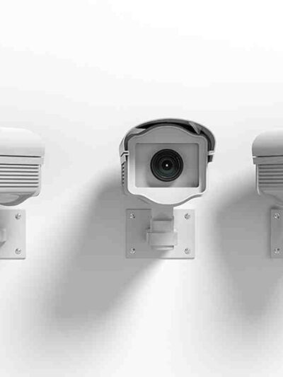 Three surveillance cameras