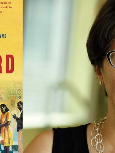 Historian Martha Jones is pictured next to her book: Vanguard