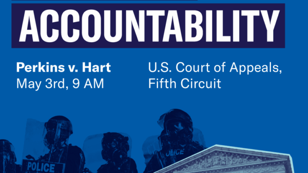 ACLU of Louisiana pack the court police accountability perkins