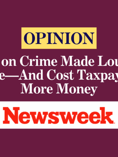Tough on Crime Made Louisiana Less Safe—And Cost Taxpayers Way More Money