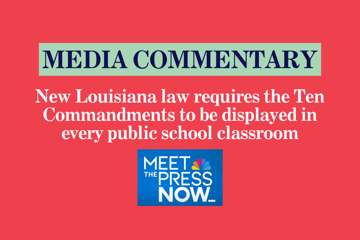 New Louisiana law requires the Ten Commandments to be displayed in every public school classroom