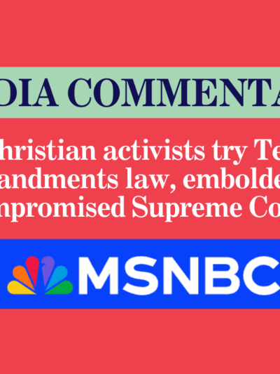 Christian activists try Ten Commandments law, emboldened by compromised Supreme Court