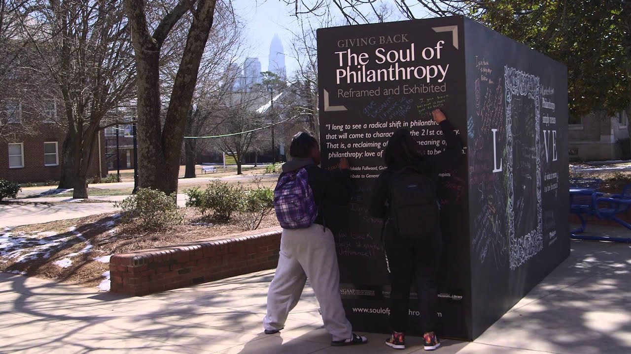 The Soul of Philanthropy Reframed and Exhibited