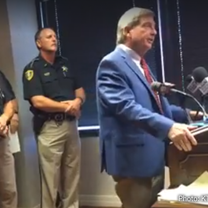 Caddo Parish Sheriff Steve Prator speaking at press conference 10/5/2017