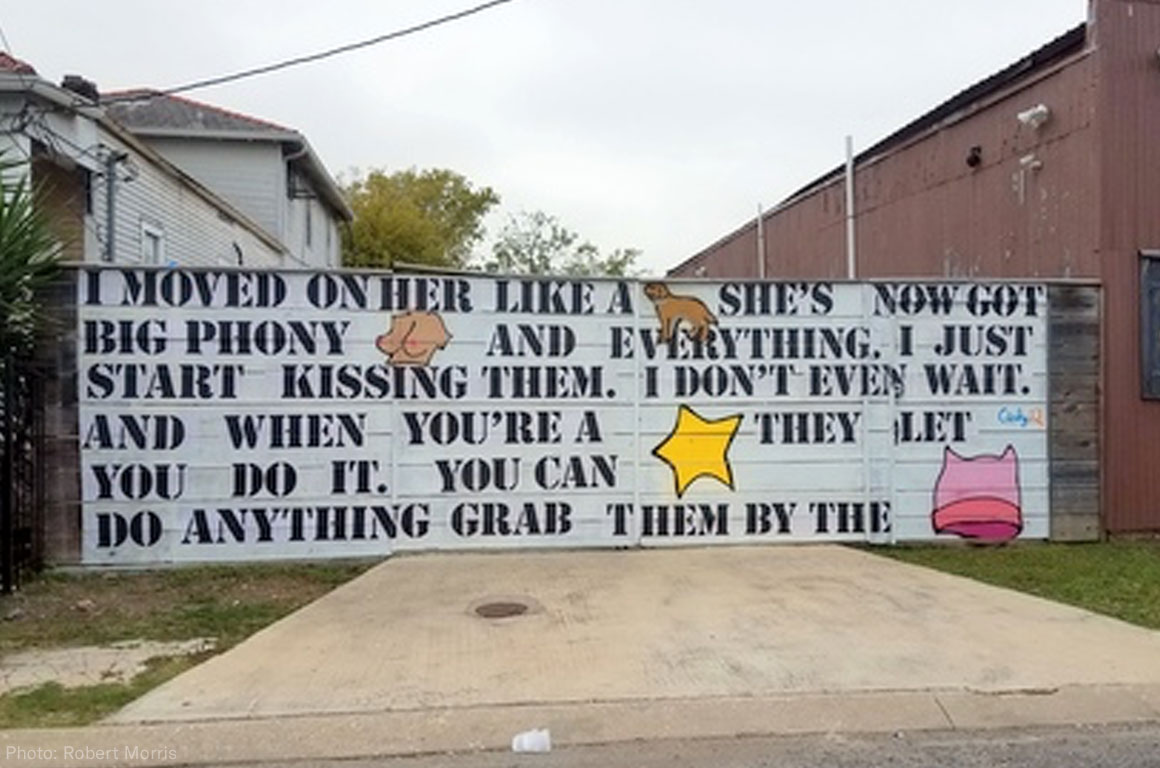 Trump Mural in New Orleans